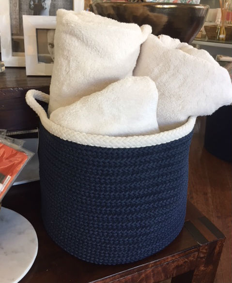 Sonoma Basket in Navy $105